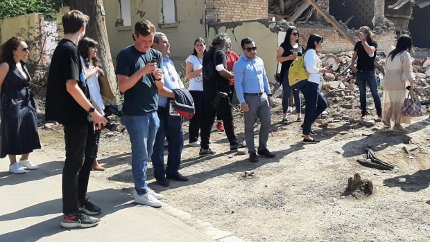 Xarici blogerlər Gəncədə - FOTOLAR