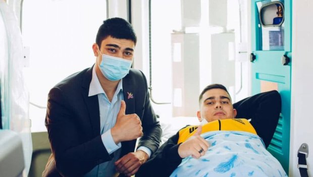 Ağır yaralanan 7 qazi Türkiyəyə göndərildi - FOTO