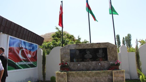 Şəhidlərin xatirəsinə ucaldılmış bulağın açılışı oldu - FOTO