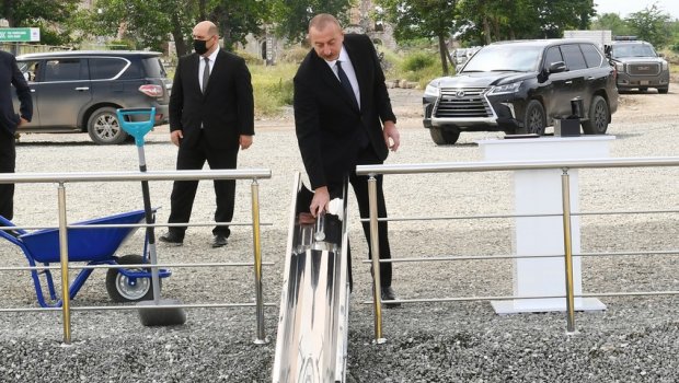 Prezident Daşaltıda tunelin təməlini qoydu - YENİLƏNİB - FOTO