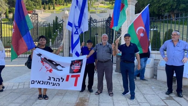 İsraildə Ermənistanın müharibə cinayətləri əleyhinə AKSİYA - FOTO