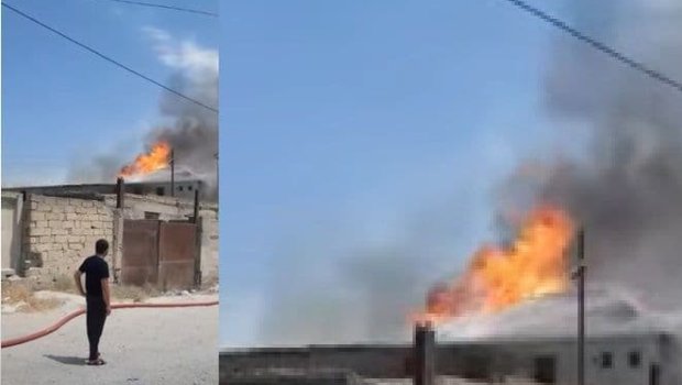 SON DƏQİQƏ: Bakıda güclü yanğın: Yaşayış evlərinə keçdi - VİDEO 