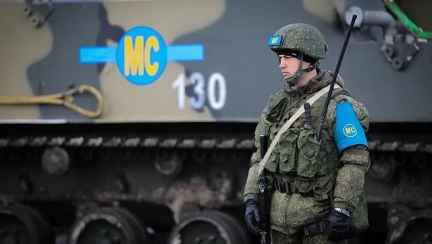 Sülhməramlılar Ağdərədəki ermənilərə yardım payladı - FOTO