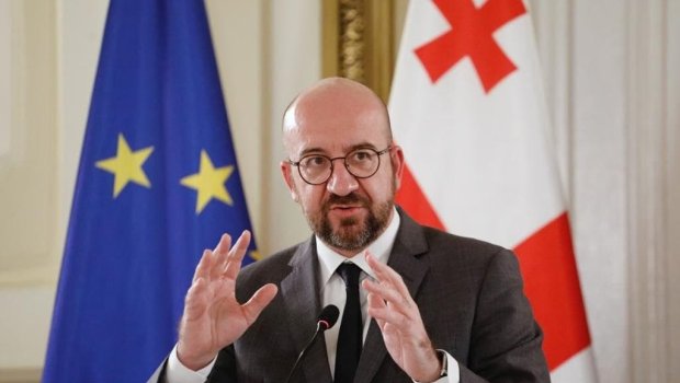 Şarl Mişel Gürcüstanda belə qarşılandı