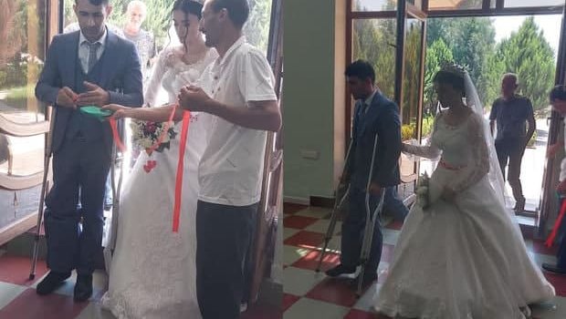 Vətən müharibəsi qazisinin toyu oldu - FOTO