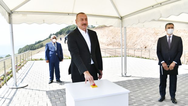 Prezident qızıl mədəninin fəaliyyəti ilə tanış oldu - YENİLƏNİB - FOTO