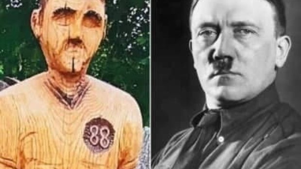 Almaniyalı atasının abidəsini sökdü - Adolf Hitlerə bənzəyirmiş