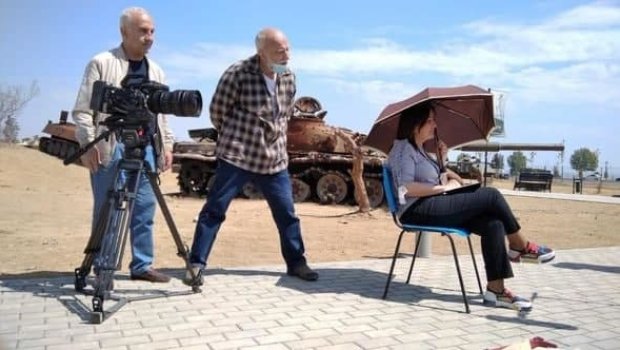 4 döyüşçünün 44 günlük döyüş həyatı haqda film çəkildi - FOTO