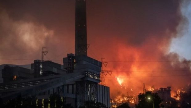 Kemerköy İstilik Elektrik Stansiyasının ərazisindəki yanğın söndürüldü
