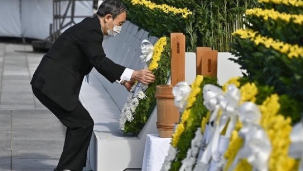 Hiroşimada atom bombardmanı qurbanlarının xatirəsi anıldı - FOTO