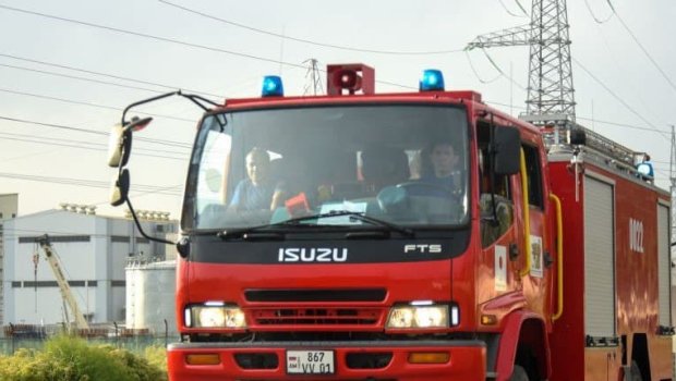 Ermənistan hərbi anbarında yanğın 