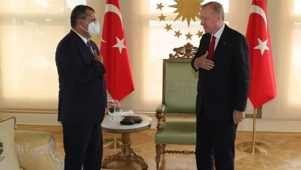 Ərdoğan Xəzər İbrahimi qəbul etdi - FOTO