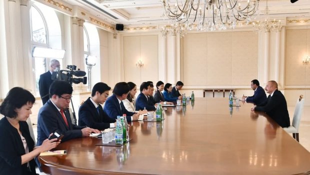 İlham Əliyev Koreya Respublikası Milli Assambleyasının sədrini qəbul etdi – FOTO-VİDEO