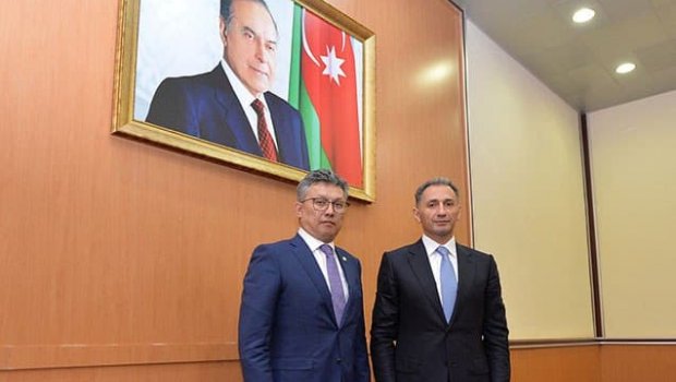 Rəşad Nəbiyev qazaxıstanlı nazirlə görüşdü - FOTO