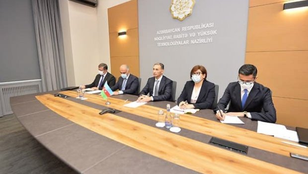 Çin və Azərbaycan nəqliyyat nazirlərinin görüşü oldu - FOTO