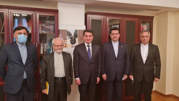Hikmət Hacıyev İranın xarici işlər nazirinin müavini ilə görüşdü - FOTO