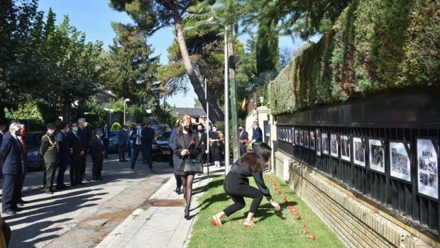 Madriddə Vətən müharibəsi şəhidlərinin xatirəsi anıldı - FOTO