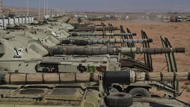 İranın Azərbaycan sərhədlərində keçirdiyi təlimdəki bu görüntü GÜNDƏM OLDU - FOTO 