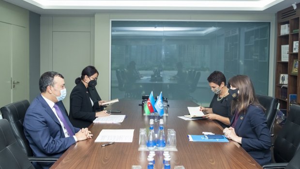 Sahil Babayev BMT-nın Azərbaycana yeni təyin olunan rezident əlaqələndiricisi ilə görüşdü - FOTO
