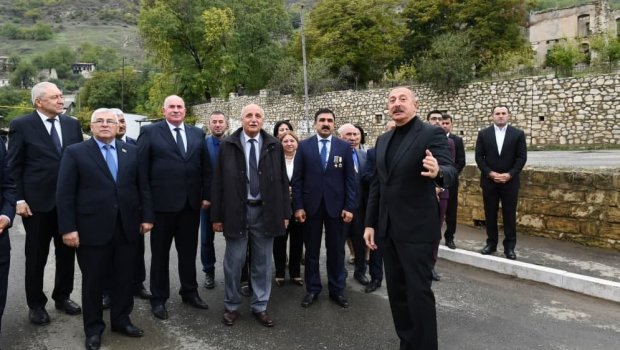 Dövlət başçısı Xocavənd rayon ictimaiyyətinin nümayəndələri ilə görüşdü - FOTO