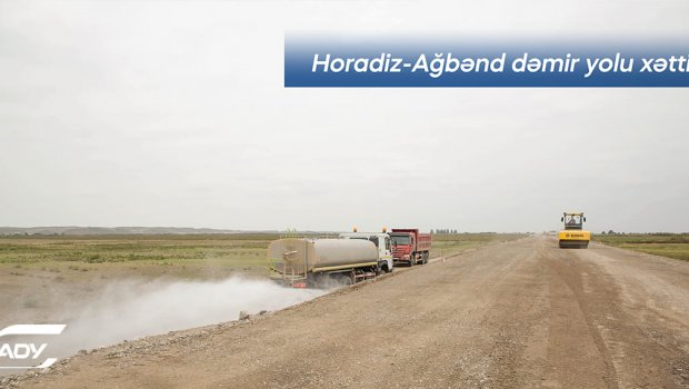 İşğaldan azad olunmuş ərazilərdə dəmir yolu infrastrukturu yenidən qurulur – FOTO 