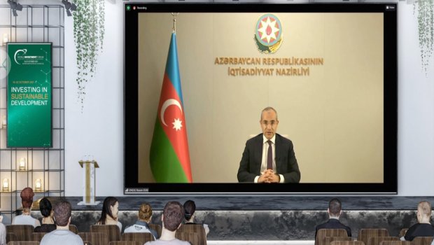 Mikayıl Cabbarov Dünya İnvestisiya Forumunda ÇIXIŞ ETDİ - FOTO