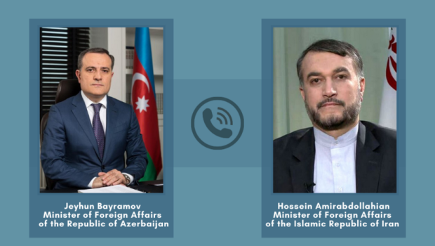 Ceyhun Bayramovla iranlı həmkarı arasında TELEFON DANIŞIĞI 