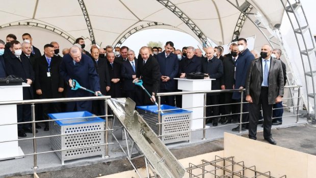Azərbaycan və Türkiyə prezidentləri Zəngəzur dəhlizində yeni yolun təməlini qoydu - YENİLƏNİB - FOTO