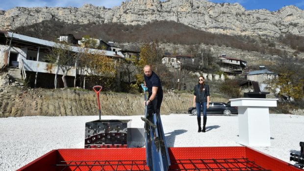 Şuşada Daşaltı məscidinin təməli qoyuldu - FOTO-VİDEO