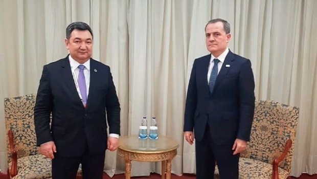 Ceyhun Bayramov Türk Akademiyasının prezidenti ilə görüşdü - FOTO