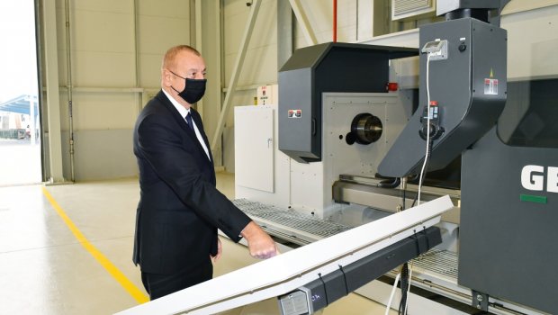 Prezident Biləcəri deposunun açılışını etdi - FOTO