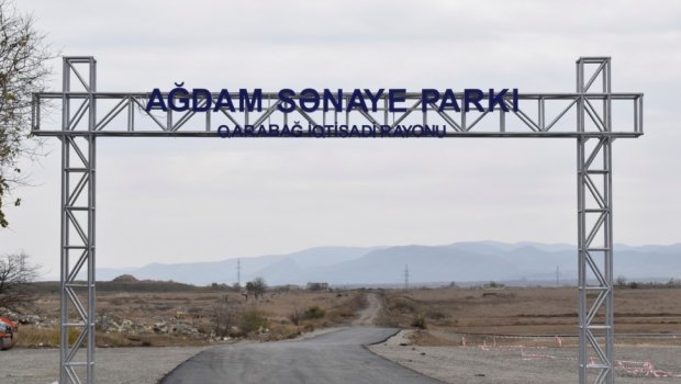 Ağdam Sənaye Parkı elektrik enerjisi və su ilə təchiz edildi - RƏSMİ