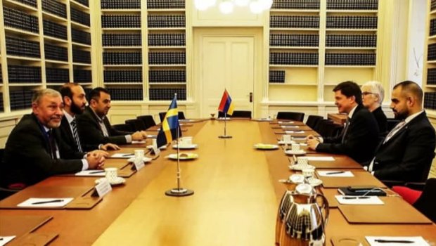 Erməni nazir İsveçin spikeri ilə Qarabağı müzakirə etdi - Ceyhun Bayramovla da görüşəcək