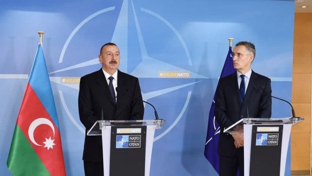 Prezident İlham Əliyev NATO Baş katibi ilə görüşdü - FOTO/VİDEO