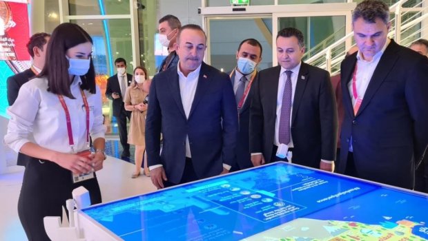 Çavuşoğlu “Dubay Ekspo-2020”dəki Azərbaycan pavilyonunda oldu - FOTO