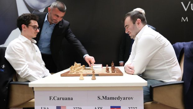 Qurban Qurbanov Şəhriyar – Karuana görüşündə ilk gedişi etdi