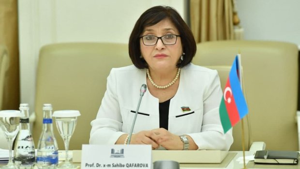Sahibə Qafarova İranın xarici işlər naziri ilə görüşdü - FOTO