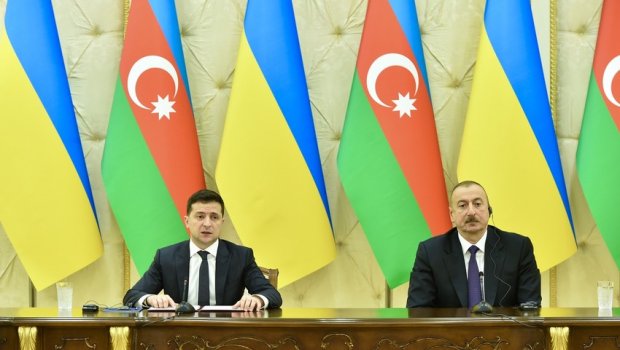 Azərbaycan və Ukrayna prezidentləri mətbuata bəyanatlarla çıxış ediblər YENİLƏNƏCƏK