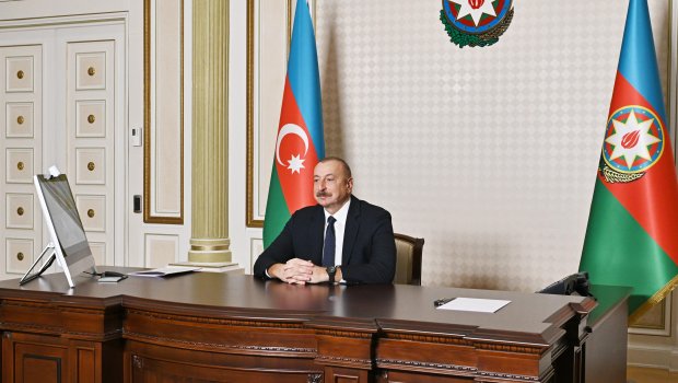 İlham Əliyev iranlı nazirlə \