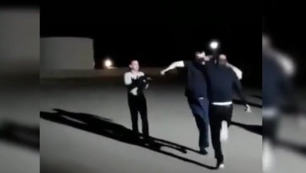 Rəşad Dağlı gecə saatlarında küçədə belə görüntüləndi...  - VİDEO