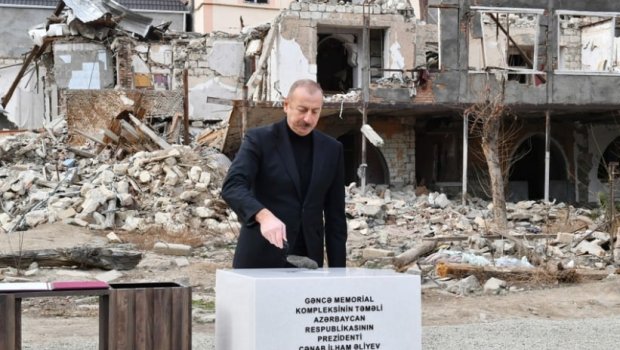 Gəncə Memorial Kompleksinin təməli qoyuldu – YENİLƏNİB - FOTO