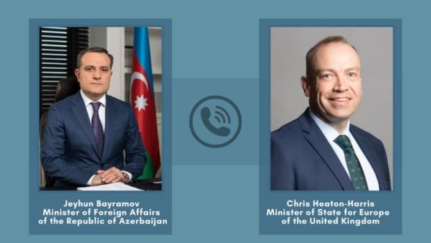 Ceyhun Bayramov britaniyalı nazirlə üçtərəfli bəyanatların icrasını müzakirə etdi