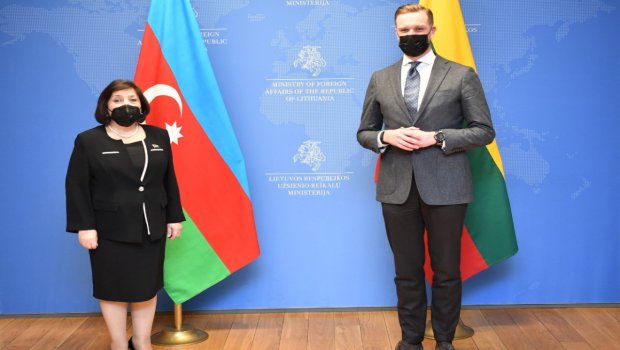 Sahibə Qafarova Litva XİN rəhbəri ilə nələri müzakirə etdi? - FOTO