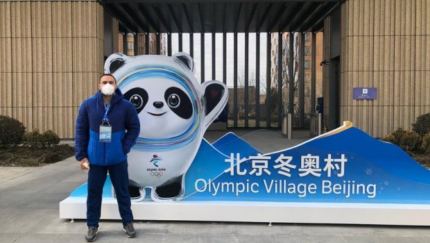 Azər Əliyev Pekində atletlər kəndini ziyarət etdi - FOTO