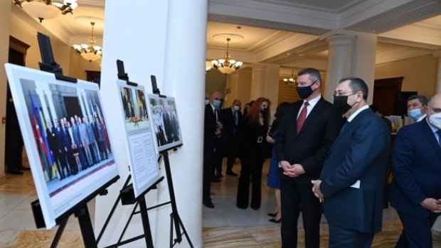 Xələf Xələfov Ukraynanın ölkəmizdəki səfiri ilə bir araya gəldi - FOTO