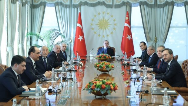 Ərdoğan Türk Dövlətləri Təşkilatının Ağsaqallar Şurasını qəbul edib