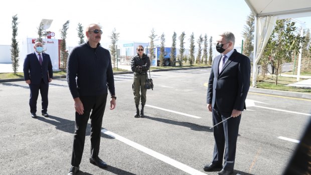 Ağdam Sənaye Parkında iki müəssisənin təməli qoyuldu - FOTO/VİDEO