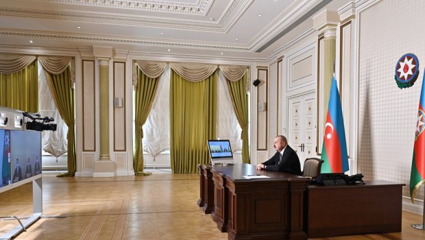 Prezident yeni icra başçılarını videoformatda qəbul edib
