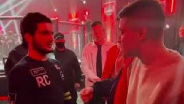 Azərbaycanlı onu təhqir edən dağıstanlı döyüşçünü 3 saniyəyə yerə sərdi - VİDEO