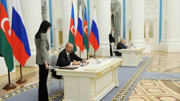 Rusiya və Azərbaycan arasında müttəfiqlik haqqında Bəyannamə imzalandı - FOTO/VİDEO 